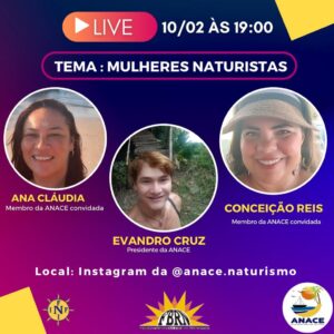 Live – Tema: Mulheres Naturistas – Anace