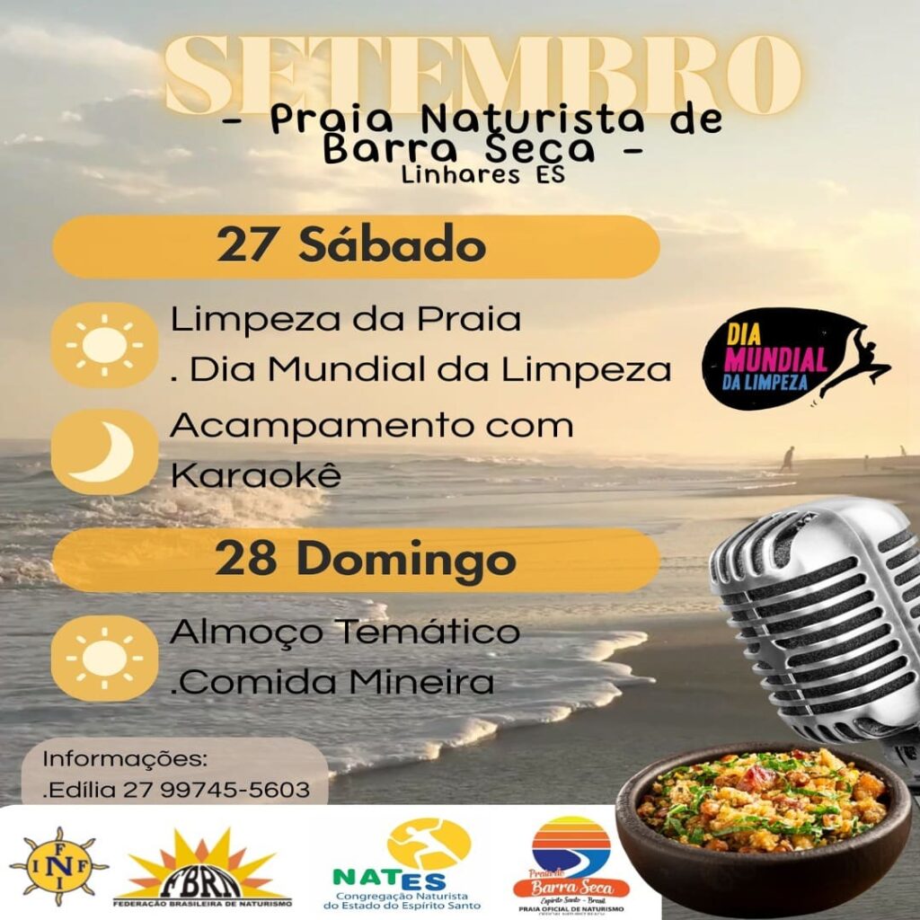 Evento – Praia Naturista de Barra Seca – 2025