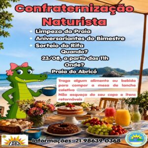 Confraternização Naturista na Praia do Abricó