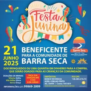 Festa Junina – Praia Naturista de Barra Seca – 2025